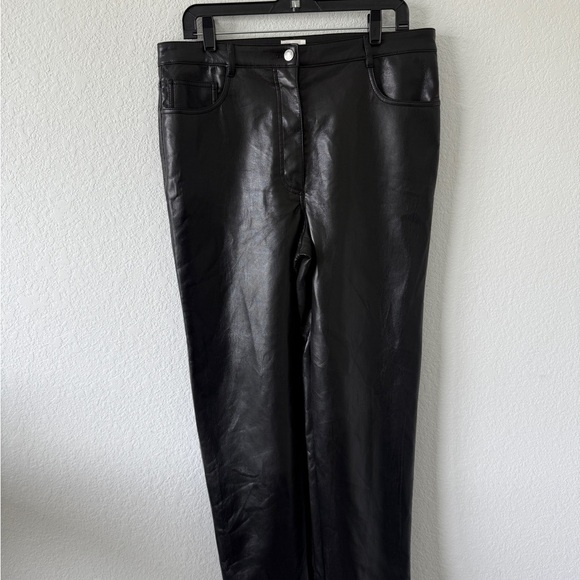 Wilfred Black Leather Pants - Picture 1 of 8